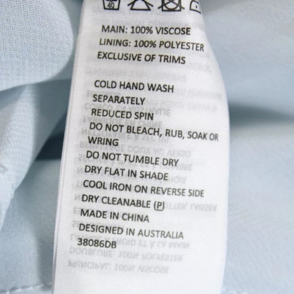 BARDOT x Revolve Light Blue Cold Shoulder Satin Midi Slip Dress Size 4 NWT - Picture 10 of 11